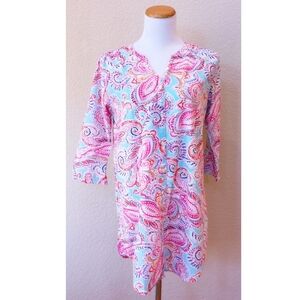 Lauren Ralph Lauren Black Label colorful paisley nightgown